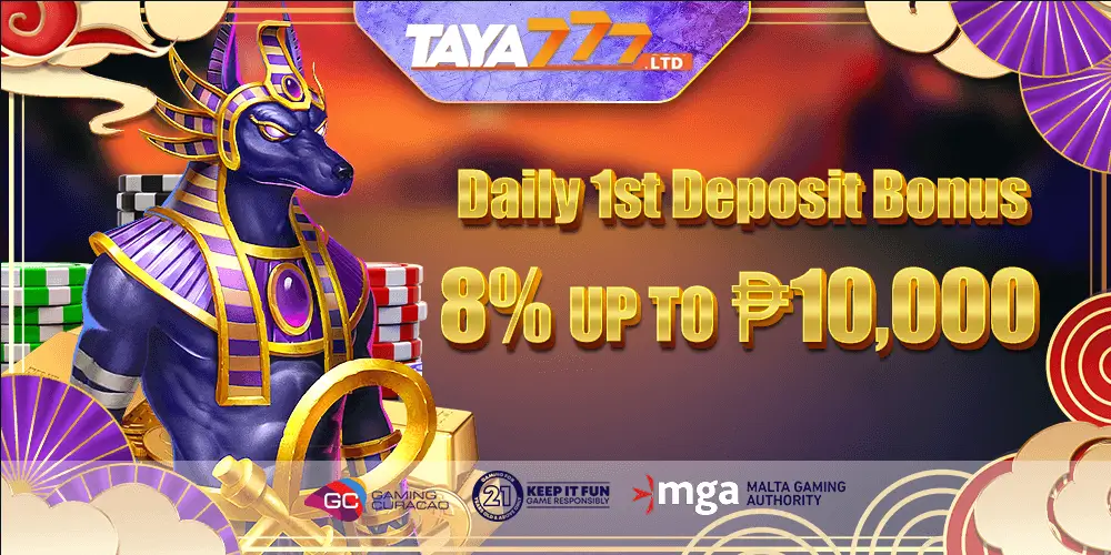 8% Araw-araw na Bonus sa Unang Deposit Up To ₱ 10,000